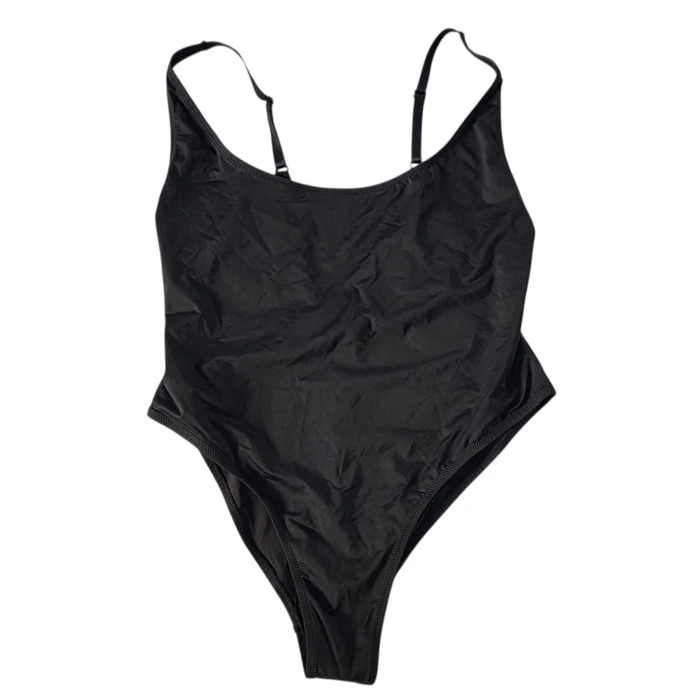 SKIMS SWIM SCOOP NECK ONE PIECE Swimsuit Bathing suit Onyx Black 2X
